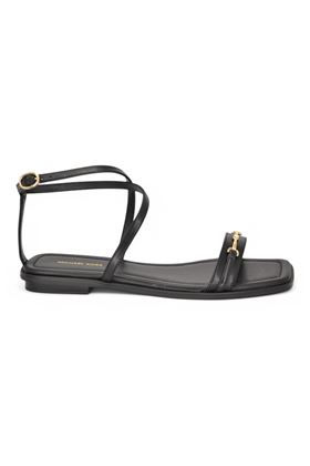Sandalo donna in pelle colore nero. MICHAEL KORS | 40S5LEFS1L-NERO